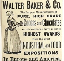 Walter Baker Cocoa Chocolates 1894 Advertisement Victorian Exposition 2 ... - $19.99