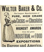 Walter Baker Cocoa Chocolates 1894 Advertisement Victorian Exposition 2 ... - $376.02 MXN