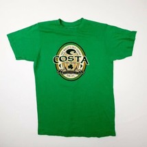 Costa Mens T-Shirt Size M Green Clover Poly-Cotton TG12 - £6.99 GBP