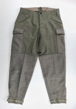 Vintage Swedish Crown Military Pants Men’s 32x29 Green Wool Army Cargo 4... - £77.32 GBP