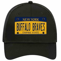 Buffalo Braves New York Novelty Black Mesh License Plate Hat Tag - £23.17 GBP