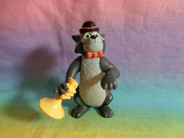 Vintage 1995 McDonald&#39;s Disney Masterpiece Aristocats Scat Cat Figure w/ Horn - £2.03 GBP