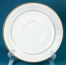 Noritake Dawn Saucer 5930 Fine China White w Gold Trim New Condition - £3.59 GBP