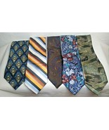 (5) Designer Ties - Oleg Cassini, Alexander Julian, Mario Valentino, Pur... - £7.49 GBP