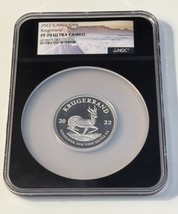 2022 S Africa S2KR 2 Ounce Silver Krugerrand - NGC PF 70 Ultra Cameo Graded Coin - £161.41 GBP