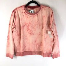 Vigoss Womens Sweatshirt Cropped Pullover Tie Dye Pink Size M - £19.31 GBP