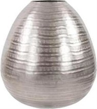 Vase HOWARD ELLIOTT Contemporary European Teardrop Large Chiseled Silver - £310.94 GBP