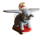 Vtg Grolier Disney Dumbo On Sled Flying Elephant Ornament Porcelain Trea... - $13.00