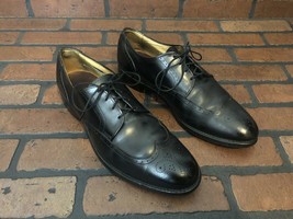 Allen Edmonds Kingswood Wingtip Oxfords Black Leather Size 10 D - £38.44 GBP