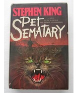 Stephen King ~ PET SEMATARY ~ Stated First Edition HBDJ Horror Book - $58.75