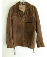 Men’s Western Cowhide Suede Leather Jacket Brown Cowboy Outerwear Fringe... - $2,050.20 MXN+