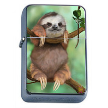 Cute Sloth Images D2 Windproof Dual Flame Torch Lighter  - $16.78