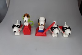 P EAN Uts Snoopy / Mcdonald&#39;s Happy Meal Toy Lot (5) - £4.66 GBP