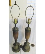 Antique Matching Pair of Tony Paul Westwood Industries Walnut and Bronze... - $1,200.00