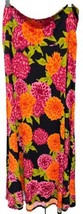 NEW LuLaRoe XL Black Orange Pink Maroon Green Big Flowers Slinky Maxi Skirt - $39.99