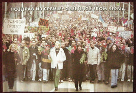 Original Poster Student Protest Belgrade Serbia 1996 - £43.62 GBP