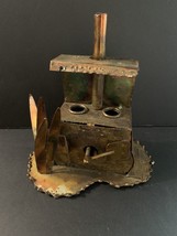 Vintage Copper Craft, Metal Wood stove Figure Hand Made - $15.00