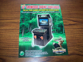 Trophy Hunting Arcade Flyer Original Sammy Video Game Art Vintage 2003 - £14.29 GBP