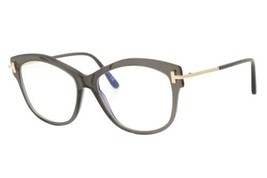 Tom Ford 5705-B 020 Crystal Grey Women's Eyeglasses Blue Block 56-16-140 W/Case - $159.20
