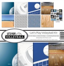 Reminisce Collection Kit 12&quot;X12&quot;-Let&#39;s Play Volleyball - £28.87 GBP
