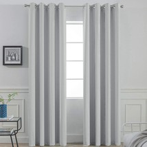 Yakamok Room Darkening Grommet Window Drapes, 52Wx96L,Light Gray,2 Panels - $51.99