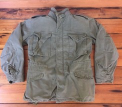 Vtg US Military Insulated Removable Liner Green Cold Weather Field Coat ... - $65.99