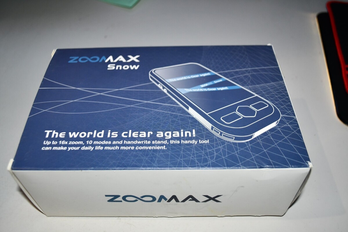 Zoomax Snow 4.3&quot; LCD Video Magnifier EM-RV4VL Complete mint clean w3a - $70.07
