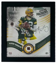 AARON RODGERS Green Bay Packers Framed 15 x 17 Game Used Football Collage LE 50 - £92.80 GBP