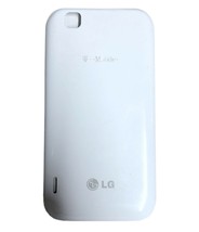 Genuine Lg Optimus Sol E730 Battery Cover Door White Cell Phone Back Panel - £3.65 GBP