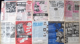 New Kids On The Block ~ (31) Color, B&amp;W Advertisements Frm 1989-1992 ~ Clippings - £8.78 GBP