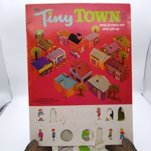 Vintage Tiny Town Press Out Book 1924 by Whitman 1969, Paper Play Set Toy Collec - $18.39