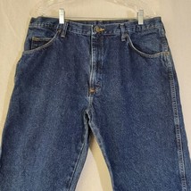 Wrangler Authentic Jeans Dark Blue Denim 38x30 965 01MR - £9.60 GBP