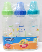 New EVENFLO 3-PACK Classic Zoo Friends Design Standard Baby Bottles, 8 o... - $9.49