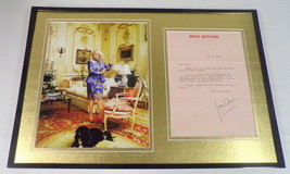 Joan Rivers Signed Framed 1983 Typed Letter &amp; Photo Display - £117.31 GBP