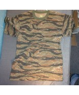 MILITARY CAMOUFLAGE TIGER STRIPE SHORT SLEEVE T SHIRT HOT WEATHER X-LARGE - £15.91 GBP
