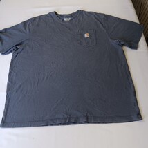 Carhartt K87 BLS Loose Fit Mens Blue Cotton Short Sleeve Crewneck T-Shirt Sz 3XL image 10