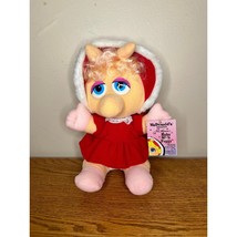 Mcdonalds Baby Miss Piggy Stuffed Vintage 1987 Christmas Toy Henson &amp; As... - £8.97 GBP