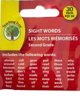 Sight Word Learning Strips for 2nd Grade - Teaching Tree 30 Pack - £3.58 GBP