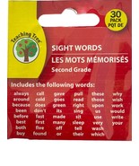 Sight Word Learning Strips for 2nd Grade - Teaching Tree 30 Pack - $4.63