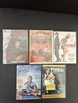 Set of 5 Comedy / Exercise / Music / Animated / Action Movie DVDs - £11.19 GBP