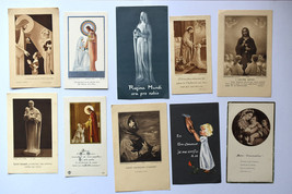 lot of 45 French antique,vintage Holy Prayer Cards - £45.88 GBP