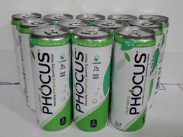 12 Cans Phocus Crisp Apple Caffeinated Energy Drink Sparkling Water 11.5 fl oz - £21.25 GBP