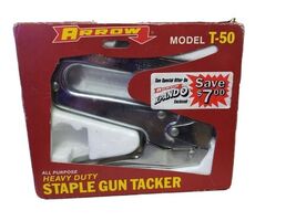 Arrow All-Purpose Heavy-Duty Staple Gun Tacker Model T-50 with Box  - $15.64