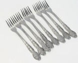 National Stainless Fancy Nancy Seafood Cocktail Forks 5.75&quot; Lot of 8 - $13.71