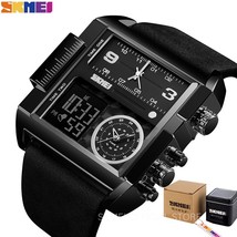SKMEI 3 Time Men Sports Watch Military Digital Wristwatch Mens Movement Watches  - £75.52 GBP