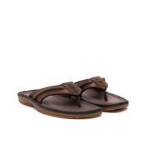 Timberland Men&#39;s Brown Leather Thong Sandals 5340A Size : 7 - £54.82 GBP