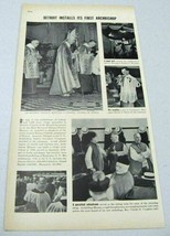 1937 Magazine Photo Article Detroit Installs First Archbishop Edward Mooney - £10.38 GBP