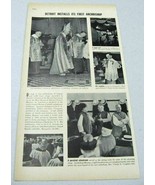 1937 Magazine Photo Article Detroit Installs First Archbishop Edward Mooney - $13.46