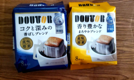 2 PACK DOUTOR DRIP PACK / KOKU &amp; FUKAMI KOUBASHI BLEND INSTANT COFFEE 10... - £23.64 GBP