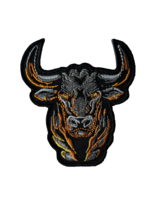 Bull Iron on Patch - 4x3.75 inch - $7.69